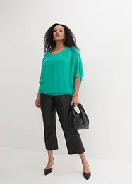 Chiffon blouse met ondershirt, bonprix