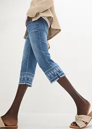 Capri jeans met borduursel, bonprix