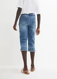 Capri jeans met borduursel, bonprix