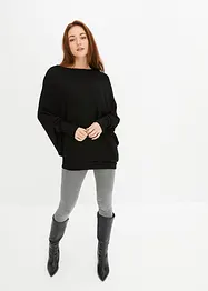 Oversized trui met asymmetrische onderrand, bonprix