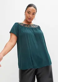 Blouse met kant, bonprix