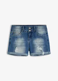 Jeans short met mid waist, bonprix