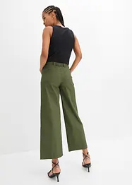 Wide leg jeans met high waist en comfortband, bonprix