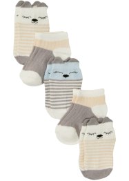 Baby sokken met biologisch katoen (5 paar), bpc bonprix collection