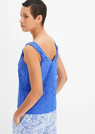 Top met broderie anglaise, bonprix