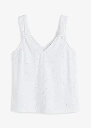 Top met broderie anglaise, bonprix