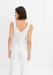 Top met broderie anglaise, bonprix