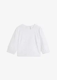 Blouse met broderie anglaise, bonprix