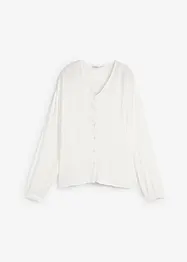 Losjes vallende crinkle blouse met knoopsluiting, bonprix