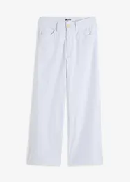 Wide leg jeans met high waist, cropped, bonprix