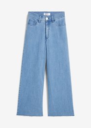Wide leg jeans met high waist, cropped, bonprix