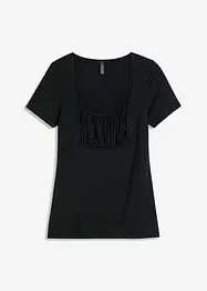 T-shirt met plooitjes, RAINBOW
