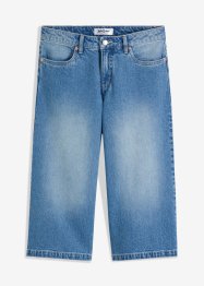 Wide leg capri jeans met mid waist, John Baner JEANSWEAR