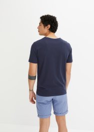 Henley shirt in layerlook van biologisch katoen met korte mouwen, regular fit, bpc bonprix collection