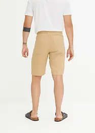 Chino bermuda met linnen en elastische band, regular fit, bpc bonprix collection