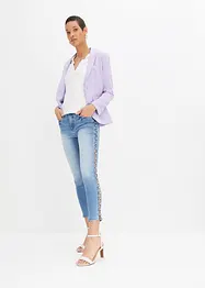 Skinny jeans met parels, bonprix