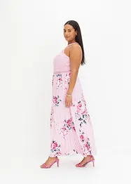 Maxi jurk met bloemenprint en kant, bonprix