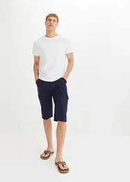 Lange sweat cargo bermuda, regular fit, bonprix