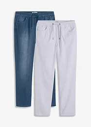 Classic fit instapjeans van zomers denim (set van 2), bonprix