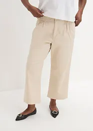 Wide leg jeans met high waist en comfortband, bonprix