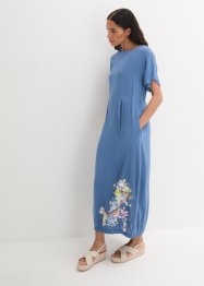 Gedessineerde maxi jurk in O-lijn, bpc bonprix collection