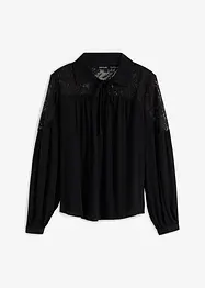 Blouse met kant, bonprix