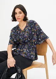 Gedessineerde blouse van viscose, bonprix