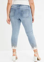 Skinny jeans met kant, bonprix