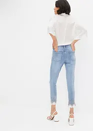 Skinny jeans met kant, bonprix