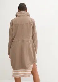 Korte, katoenen parka met opstaande kraag, getailleerd, bonprix