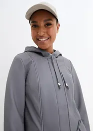 Softshell parka met capuchon, bonprix