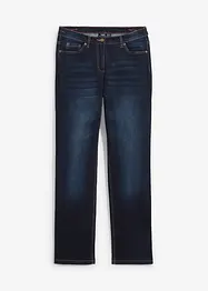 Straight jeans met mid waist van katoen, bonprix