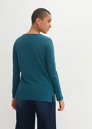 Lichte longsleeve met knoopsluiting, bonprix