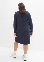 Katoenen oversized jurk met zakken, wijd uitlopend, bonprix