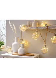 LED lichtslinger met 8 bollen met gedroogde bloemen, bonprix