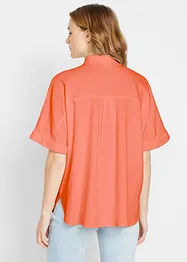 Oversized blouse met halflange mouwen en linnen, bonprix