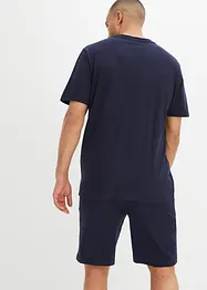 T-shirt en shirt bermuda (2-dlg. set) van biologisch katoen, bonprix