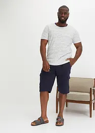 Sweat bermuda met cargozakken van puur katoen, bonprix