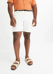 Chino bermuda met riem, regular fit, bpc bonprix collection