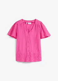 Blouse met vleugelmouwen en broderie anglaise, bpc bonprix collection