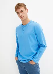 Essential naadloos Henley shirt met lange mouwen en biologisch katoen, bpc bonprix collection