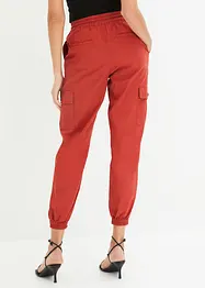 Cargo broek met linnen, bonprix