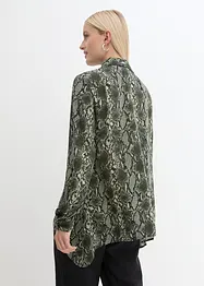 Lange blouse met puntige onderrand, bonprix