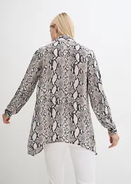 Lange blouse met puntige onderrand, bonprix