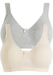 Minimizer T-shirt bh zonder beugels met biologisch katoen (set van 2), bonprix