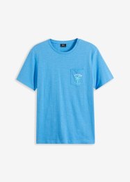 Slub T-shirt met borstzak van biologisch katoen, bpc bonprix collection