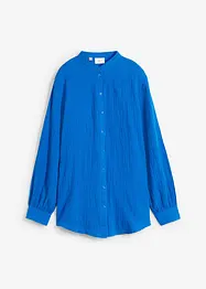 Lange mousseline blouse van katoen, bonprix