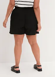 High waist short van gestructureerde jersey met comfortband, bonprix