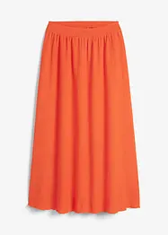 Crinkle maxi rok met brede, gesmokte band, bpc bonprix collection