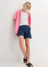Cargo jeans short, mid waist, John Baner JEANSWEAR